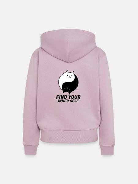 Innere Mitte - Frauen Premium Bio Zip Hoodie - Altrosa