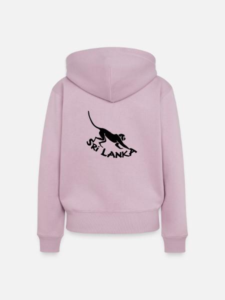 Sri Lanka - Frauen Premium Bio Zip Hoodie - Altrosa