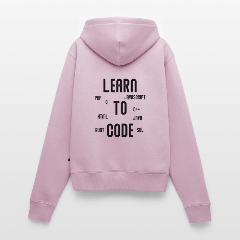 Learn To Code Programmieren Informatiker Geschenk Frauen Premium Bio Zip Hoodie