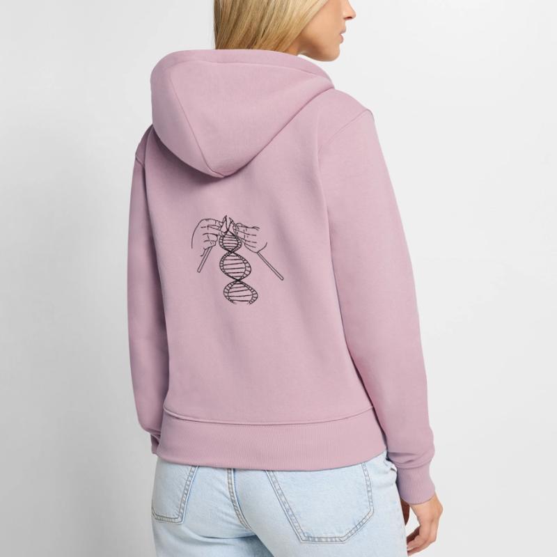 Decryption DNA DNA Code Knitting Women's Premium Organic Zip Hoodie