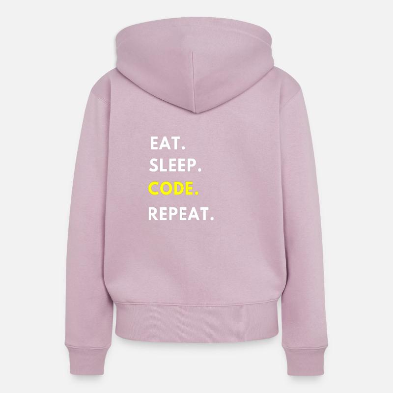 programmer - Women's Premium Organic Zip Hoodie - dusky pink