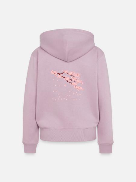 sakura - Frauen Premium Bio Zip Hoodie - Altrosa