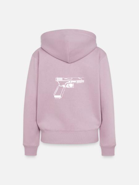 Pistole - Frauen Premium Bio Zip Hoodie - Altrosa