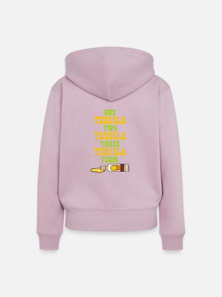 One Two Three Tequila - Frauen Premium Bio Zip Hoodie - Altrosa