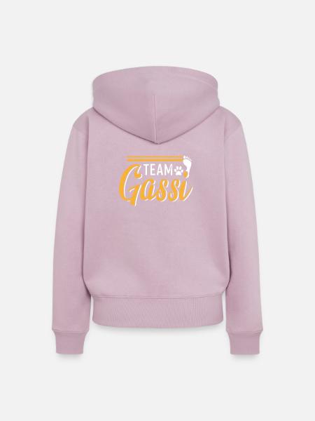Team Gassi - Frauen Premium Bio Zip Hoodie - Altrosa