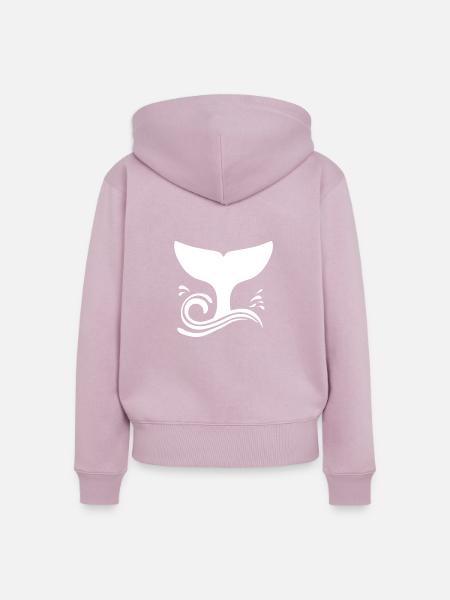 Walflosse - Frauen Premium Bio Zip Hoodie - Altrosa
