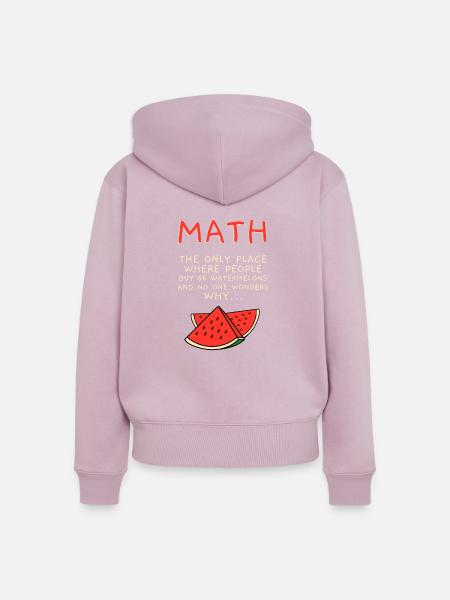 Math - Frauen Premium Bio Zip Hoodie - Altrosa
