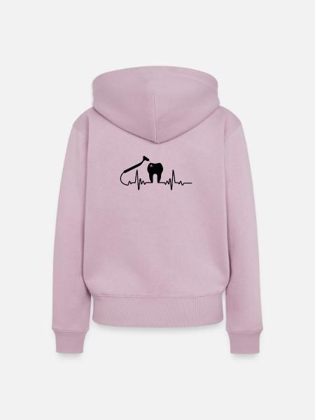 Zahnheilkunde Zahnarzt Zahnbehandlung - Frauen Premium Bio Zip Hoodie - Altrosa