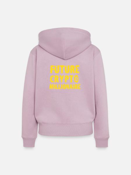 Kryptowährungen Krypto Crypto Geschenk - Frauen Premium Bio Zip Hoodie - Altrosa