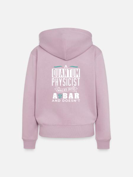 Physik Quantenphysiker Geschenk - Frauen Premium Bio Zip Hoodie - Altrosa