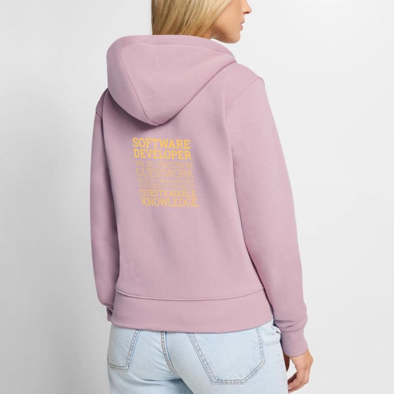 "Software Developer" | Programmierer Frauen Premium Bio Zip Hoodie