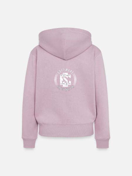 Softwareentwickler für Codierer - Frauen Premium Bio Zip Hoodie - Altrosa