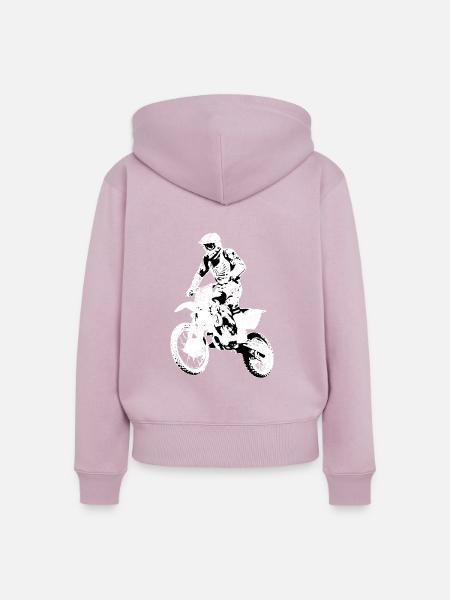 Enduro - Frauen Premium Bio Zip Hoodie - Altrosa