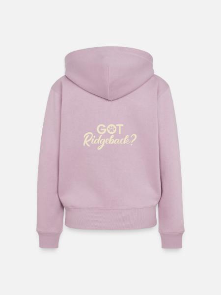 Rhodesian Ridgeback Gifts - Frauen Premium Bio Zip Hoodie - Altrosa