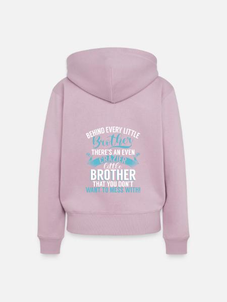 Brother Gifts - Frauen Premium Bio Zip Hoodie - Altrosa