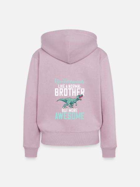 Brother Gifts - Frauen Premium Bio Zip Hoodie - Altrosa