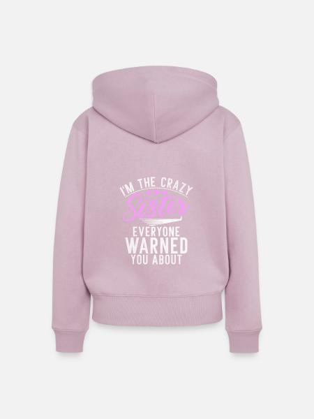 Sister Gifts - Frauen Premium Bio Zip Hoodie - Altrosa