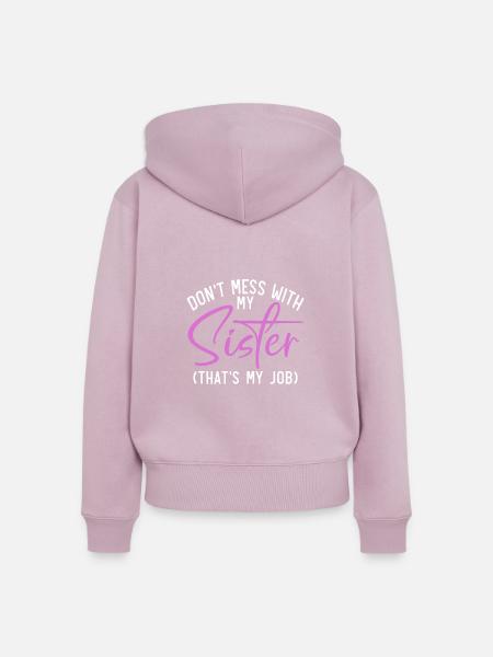 Sister Gifts - Frauen Premium Bio Zip Hoodie - Altrosa