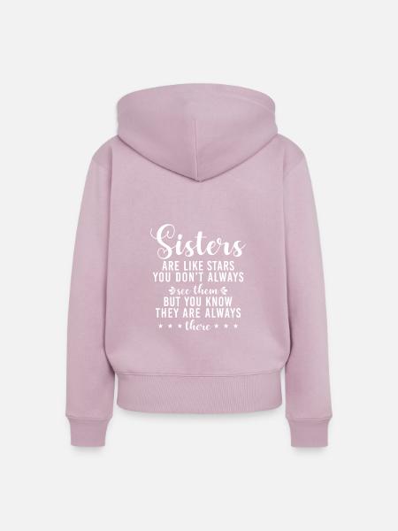 Sister Gifts - Frauen Premium Bio Zip Hoodie - Altrosa