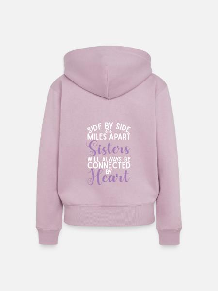 Sister Gifts - Frauen Premium Bio Zip Hoodie - Altrosa