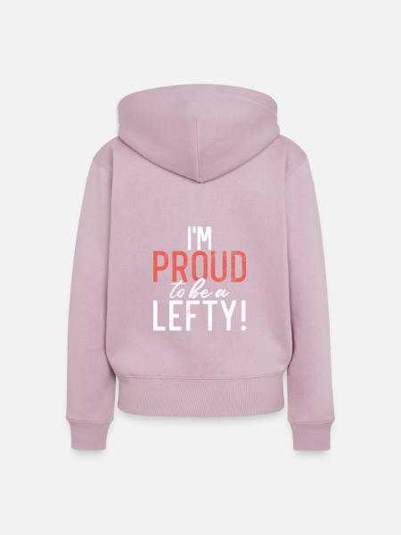 Left Handers Gifts - Frauen Premium Bio Zip Hoodie - Altrosa