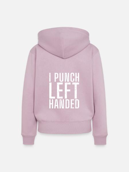Left Handers Gifts - Frauen Premium Bio Zip Hoodie - Altrosa