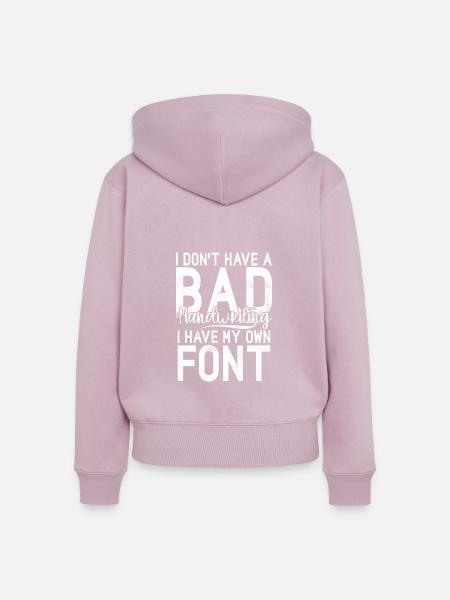 Left Handers Gifts - Frauen Premium Bio Zip Hoodie - Altrosa
