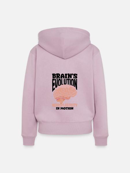 Unlock Your Brain's Potential Neuroplasticity - Frauen Premium Bio Zip Hoodie - Altrosa