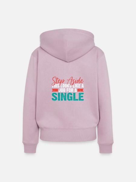 Single Gift - Frauen Premium Bio Zip Hoodie - Altrosa