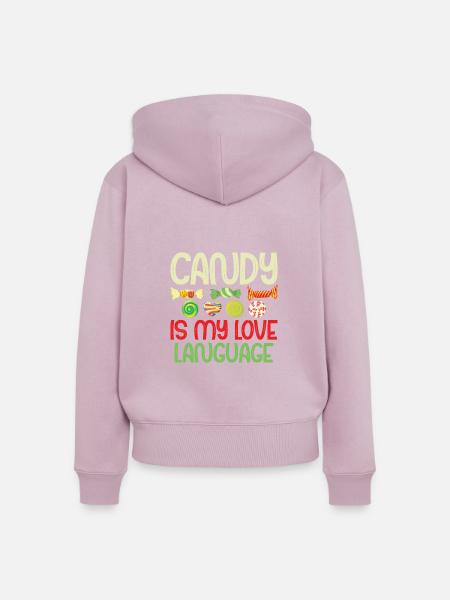 Candy Gift - Frauen Premium Bio Zip Hoodie - Altrosa