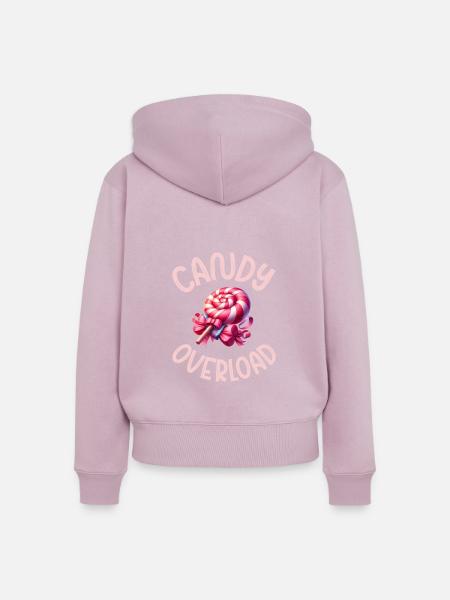 Candy Gift - Frauen Premium Bio Zip Hoodie - Altrosa
