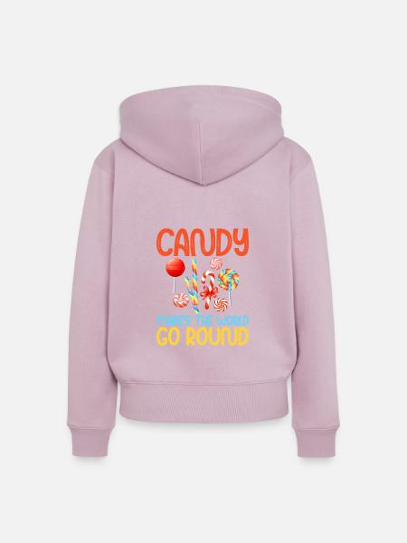 Candy Gift - Frauen Premium Bio Zip Hoodie - Altrosa
