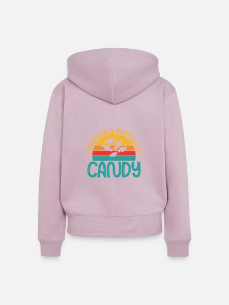 Candy Gift - Frauen Premium Bio Zip Hoodie - Altrosa