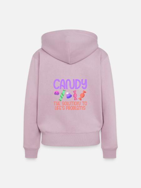 Candy Gift - Frauen Premium Bio Zip Hoodie - Altrosa