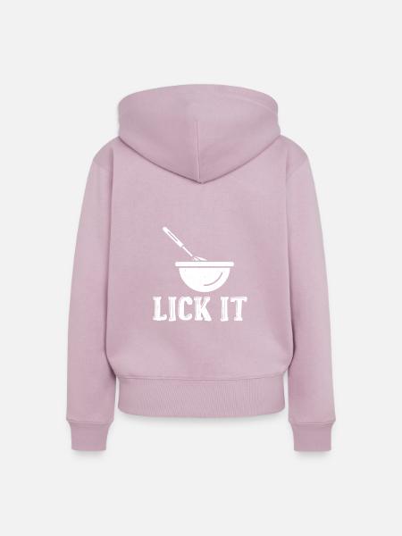 Cake Lover Cake Gift - Frauen Premium Bio Zip Hoodie - Altrosa