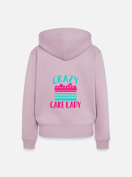 Cake Lover Cake Gift - Frauen Premium Bio Zip Hoodie - Altrosa
