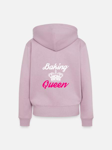 Cake Lover Cake Gift - Frauen Premium Bio Zip Hoodie - Altrosa