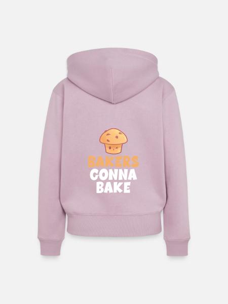 Cake Lover Cake Gift - Frauen Premium Bio Zip Hoodie - Altrosa