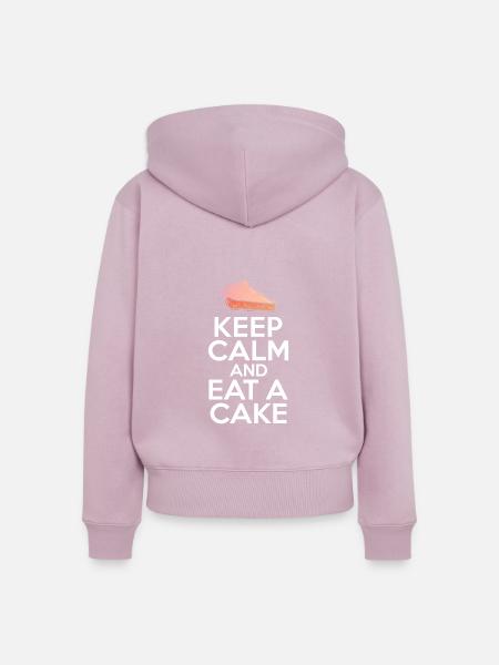 Cake Lover Cake Gift - Frauen Premium Bio Zip Hoodie - Altrosa