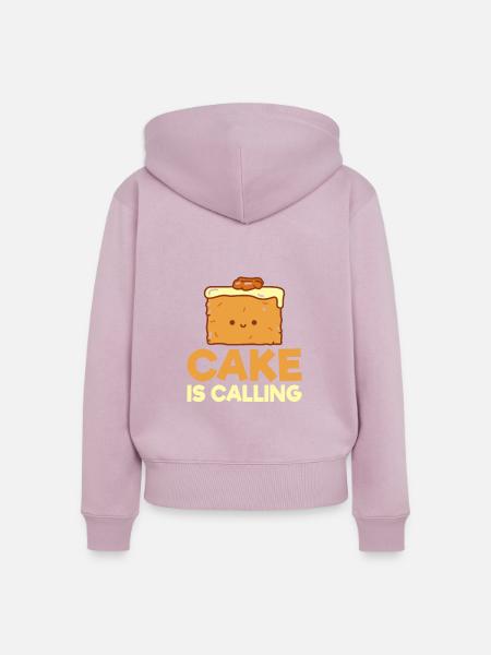 Cake Lover Cake Gift - Frauen Premium Bio Zip Hoodie - Altrosa