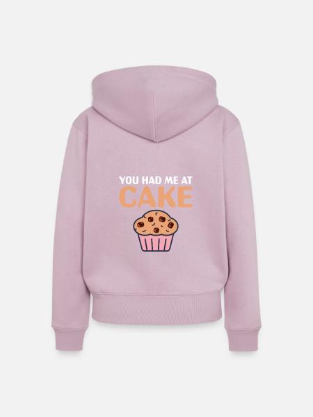 Cake Lover Cake Gift - Frauen Premium Bio Zip Hoodie - Altrosa
