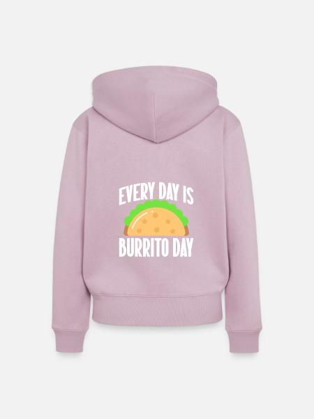Burrito Gift - Frauen Premium Bio Zip Hoodie - Altrosa