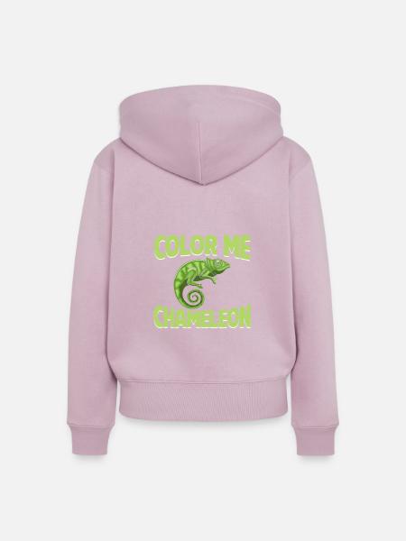 Chameleon Gifts - Frauen Premium Bio Zip Hoodie - Altrosa