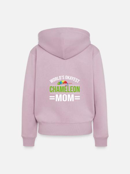 Chameleon Gifts - Frauen Premium Bio Zip Hoodie - Altrosa