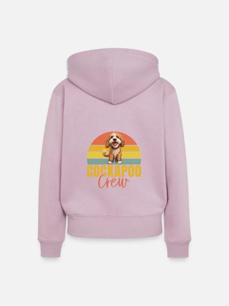 Cockapoo Gifts - Frauen Premium Bio Zip Hoodie - Altrosa