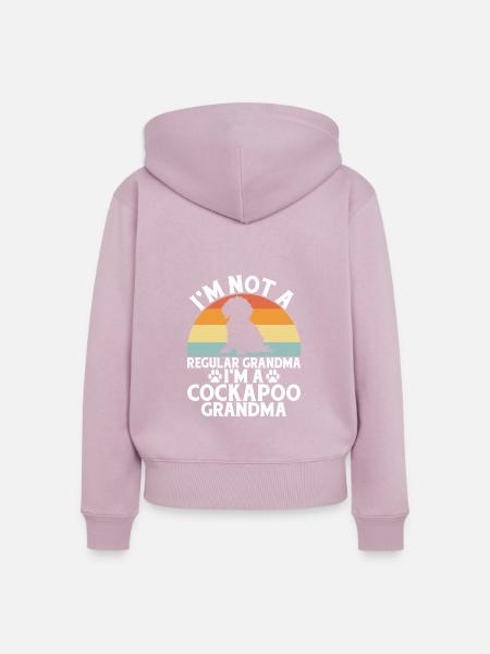 Cockapoo Gifts - Frauen Premium Bio Zip Hoodie - Altrosa