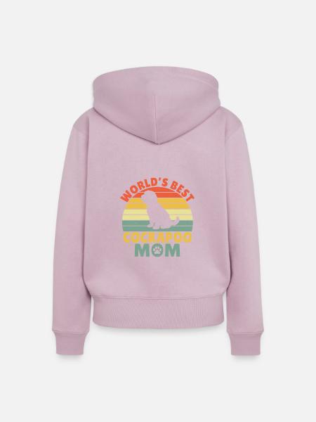 Cockapoo Gifts - Frauen Premium Bio Zip Hoodie - Altrosa