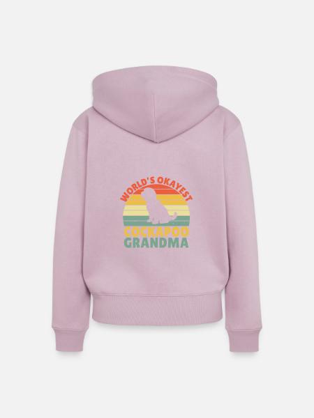Cockapoo Gifts - Frauen Premium Bio Zip Hoodie - Altrosa