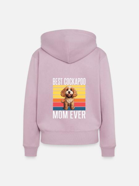 Cockapoo Gifts - Frauen Premium Bio Zip Hoodie - Altrosa