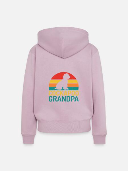 Cockapoo Gifts - Frauen Premium Bio Zip Hoodie - Altrosa